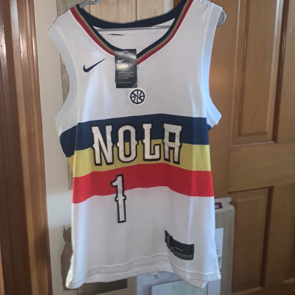 Zion Williamson NOLA Jersey (white)